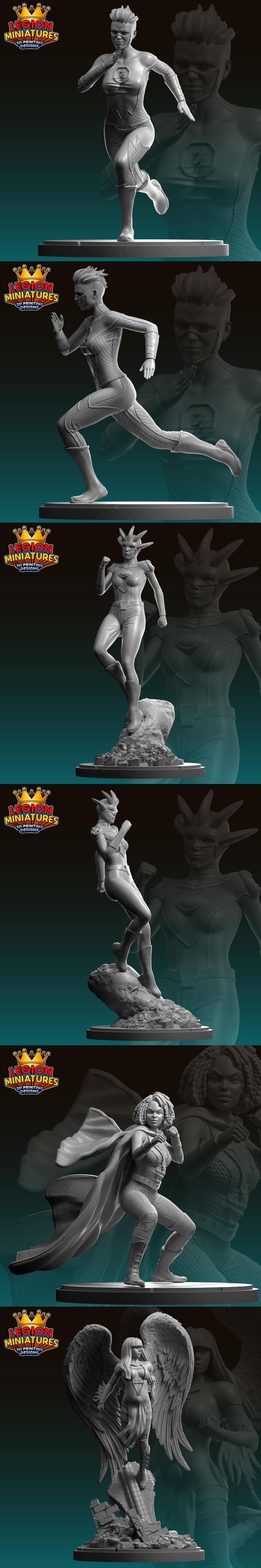 DC宇宙2024六月新品——Legion迷你模型3D打印STL文件|Legion Miniatures – DC June 2024 – 3D Print Model STL