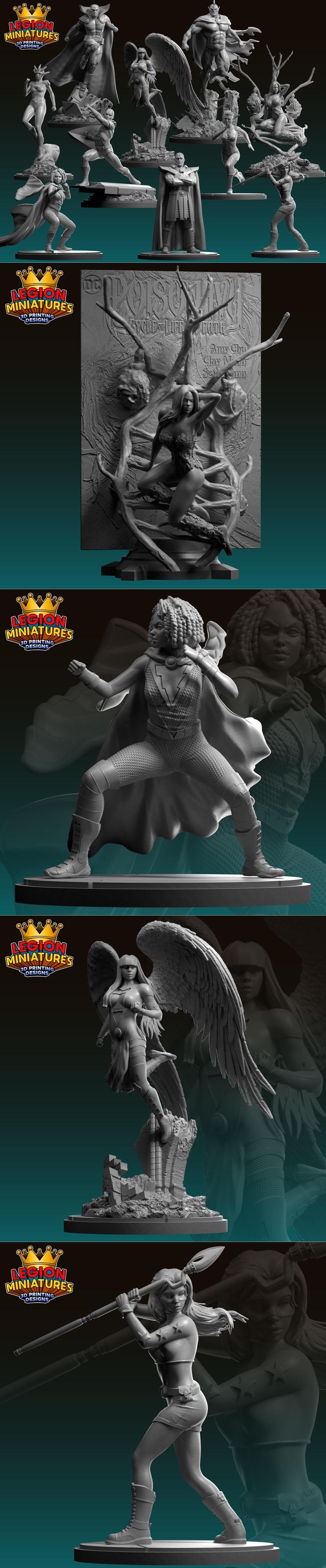 DC宇宙2024六月新品——Legion迷你模型3D打印STL文件|Legion Miniatures – DC June 2024 – 3D Print Model STL