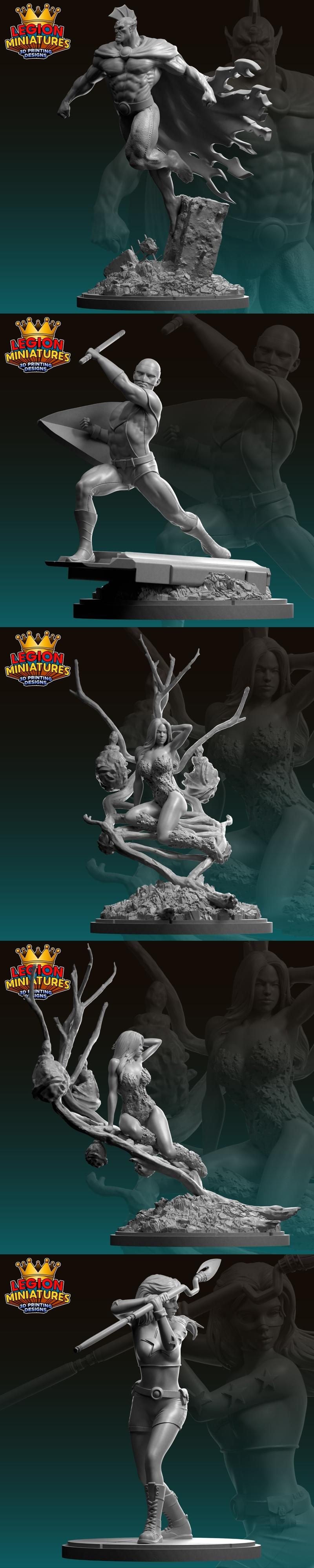 DC宇宙2024六月新品——Legion迷你模型3D打印STL文件|Legion Miniatures – DC June 2024 – 3D Print Model STL