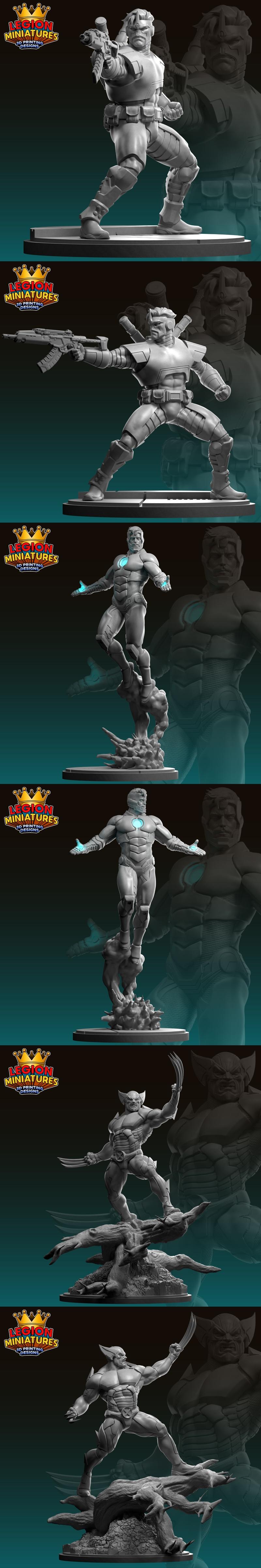 漫威6月2024款3D打印迷你模型|Legion Miniatures – Marvel June 2024 – 3D Print Model STL