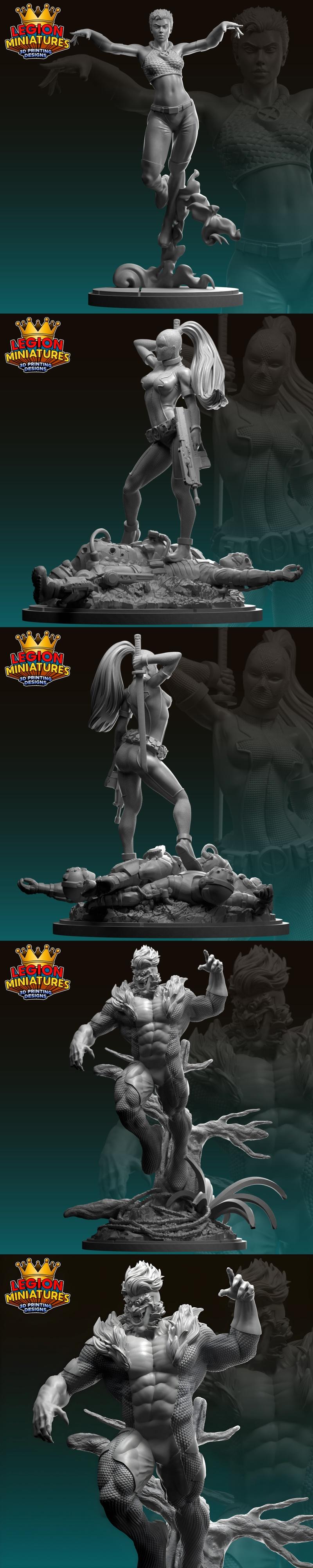 漫威6月2024款3D打印迷你模型|Legion Miniatures – Marvel June 2024 – 3D Print Model STL