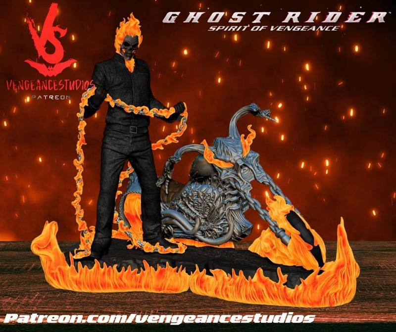Vengeancestudios旗下《鬼影之刃》3D打印模型|Vengeancestudios – Ghost Rider (VS) – 3D Print Model STL