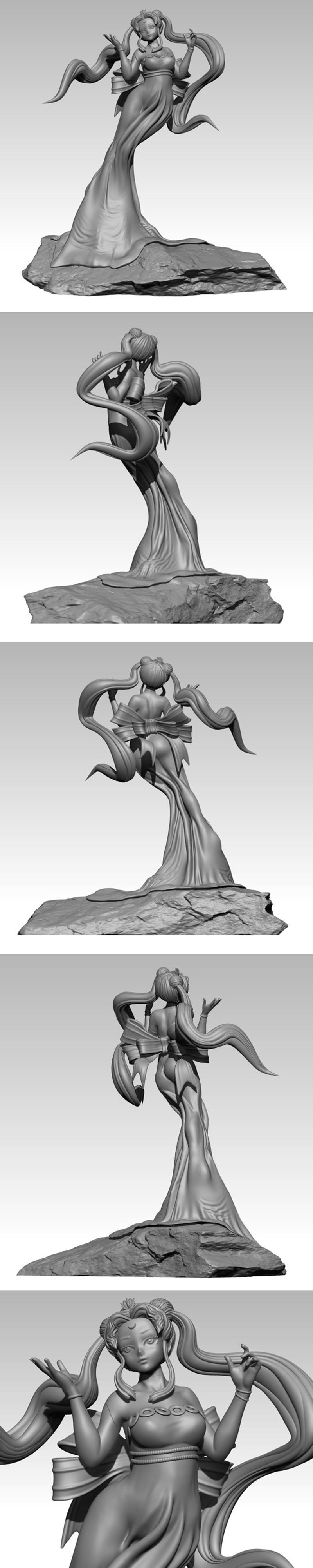 美少女战士——公主塞雷娜——3D打印模型|Sailor Moon – Princess Serenity – 3D Print Model STL