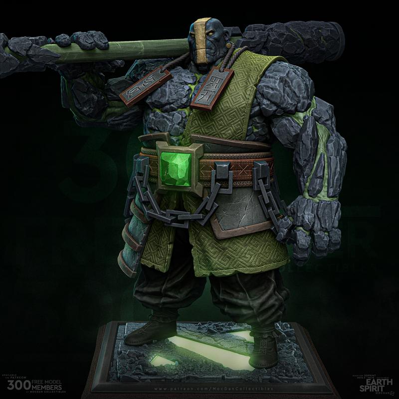 地球之灵 - 3D打印模型|Earth Spirit – 3D Print Model STL