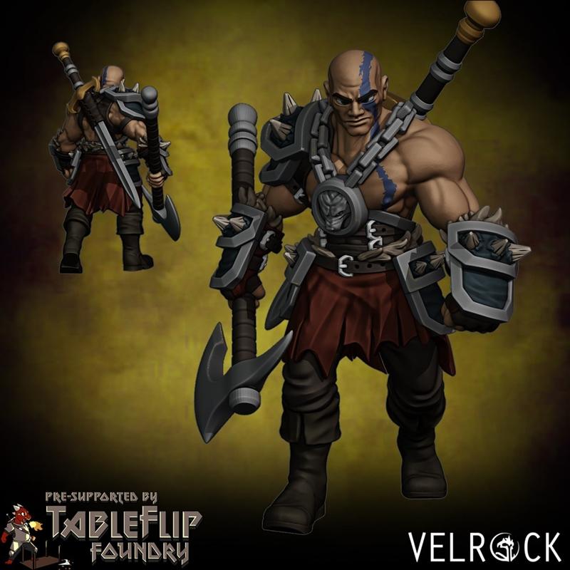 Velrock 3D打印模型|Sanctuary Barbarian Velrock – 3D Print Model STL