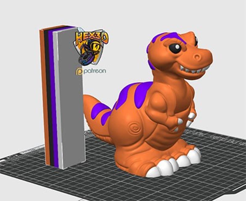 Hex3D - 腾克 - 3D打印模型|Hex3D – Terry Trex – 3D Print Model STL