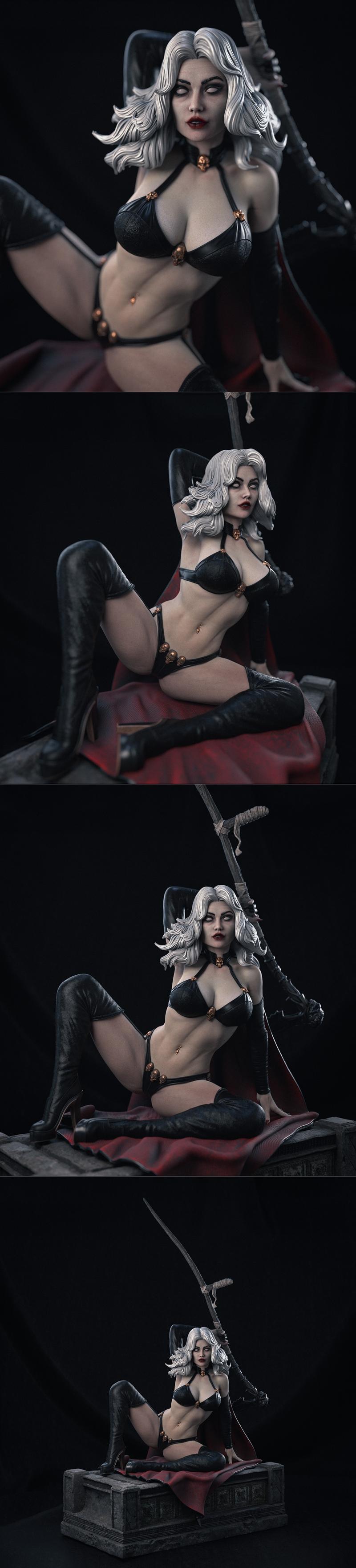 Abe3D – Lady Death – 3D Print Model STL