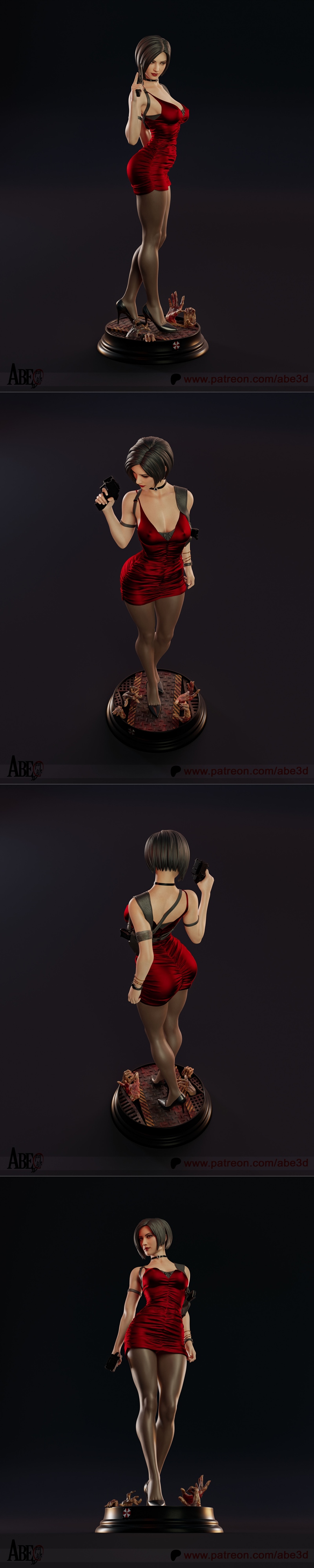 Abe3D - 亚达· Wong - 3D打印模型|Abe3D – Ada Wong – 3D Print Model STL
