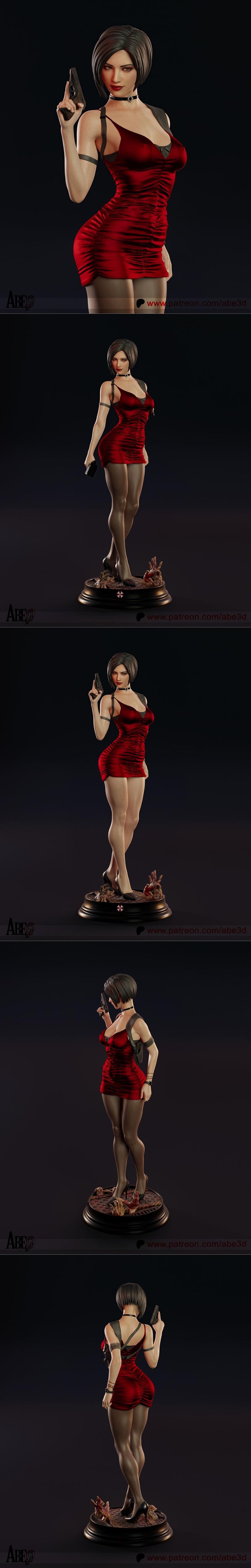 Abe3D - 亚达· Wong - 3D打印模型|Abe3D – Ada Wong – 3D Print Model STL