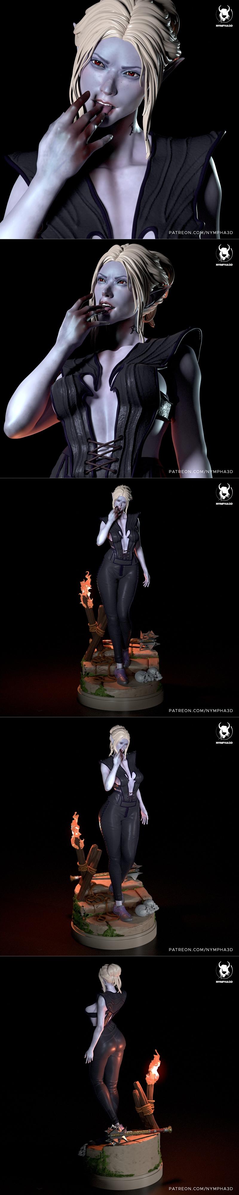 Nympha与Minthara 3D打印模型|Nympha – Minthara – 3D Print Model STL