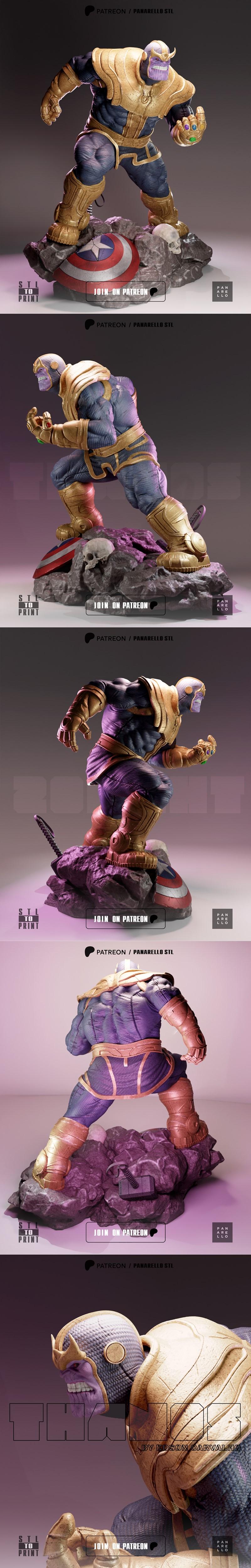 Panarello出品的Thanos 3D打印模型|Panarello – Thanos – 3D Print Model STL