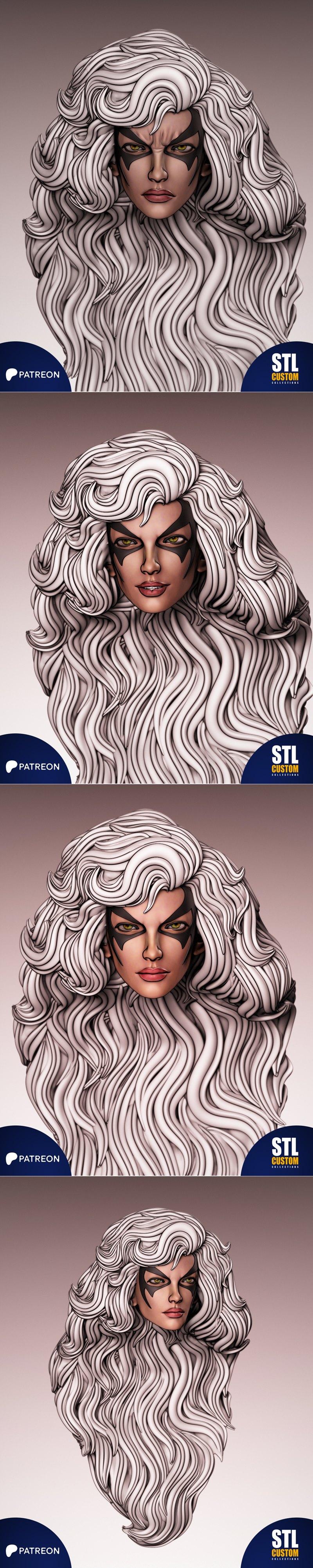 黑猫 - 3D打印模型|Black Cat – 3D Print Model STL