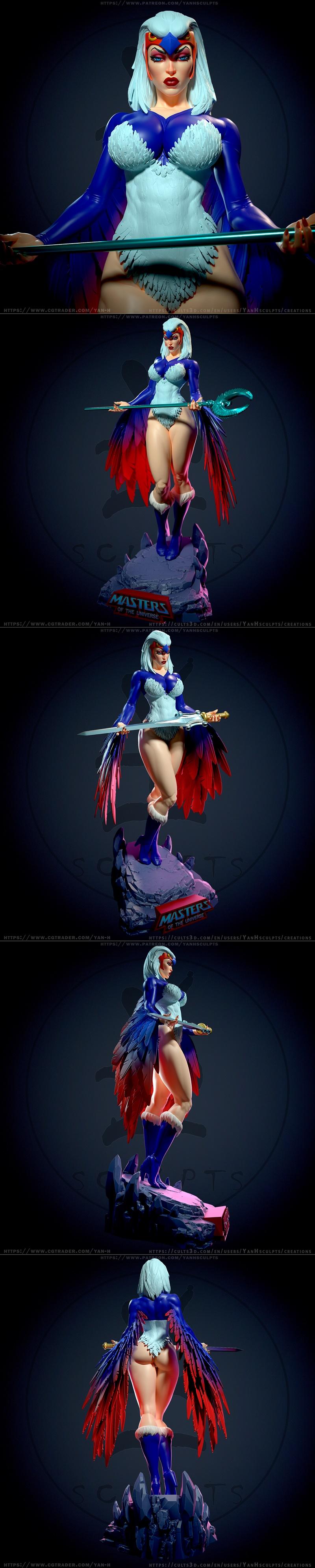 Yan-H工作室 3D打印模型 《巫女》|Yan-H – Sorceress – 3D Print Model STL