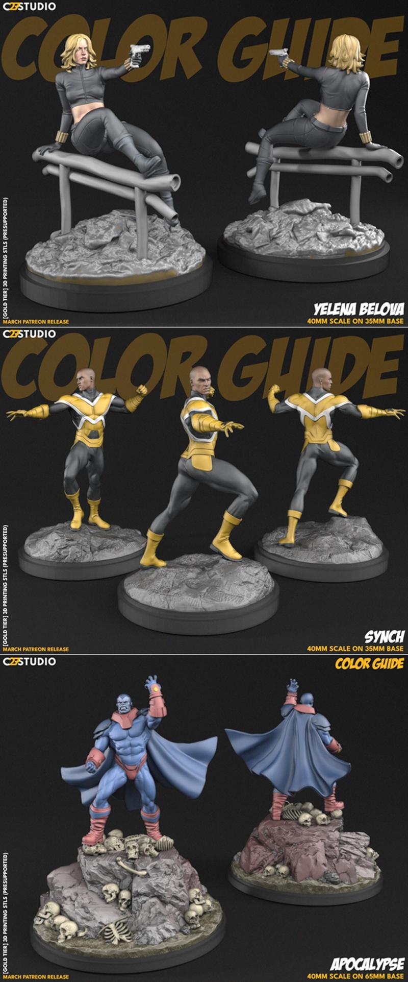 C27 - 《同步与末日》耶莱娜·贝洛娃 3D打印模型|C27 – Yelena Belova and Synch and Apocalypse – 3D Print Model STL