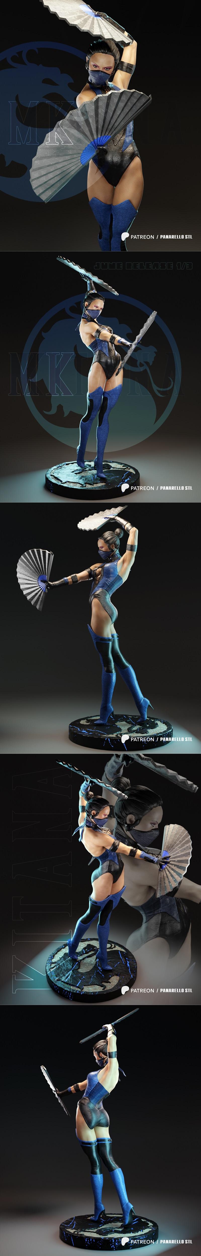 Panarello出品的Kitana 3D打印模型|Panarello – Kitana – 3D Print Model STL
