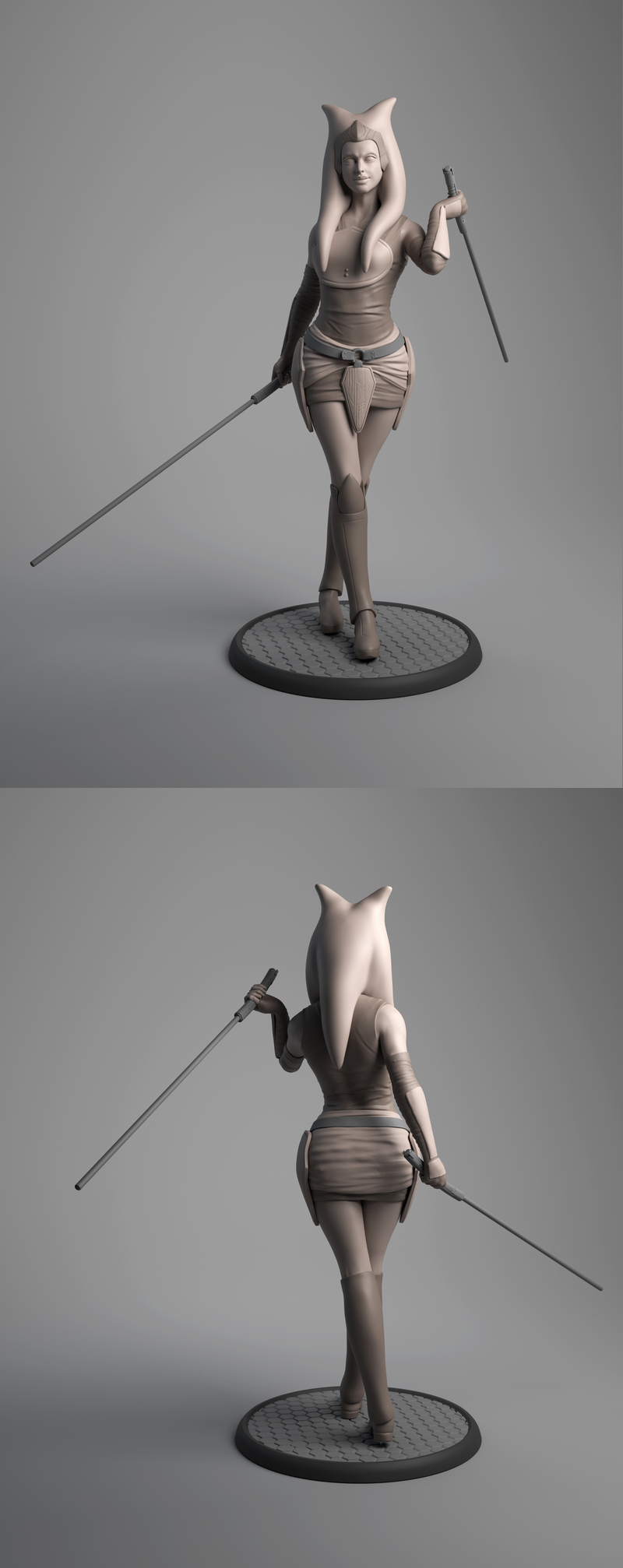 阿索卡·塔诺 3D打印模型|Ahsoka Tano – 3D Print Model