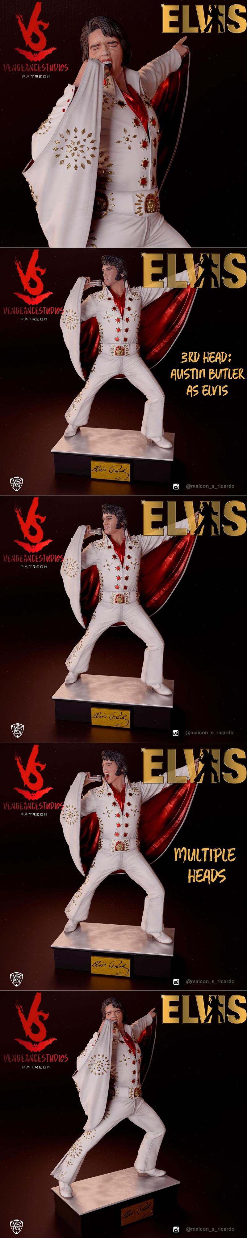 Vengeancestudios旗下作品《Elvis White》3D打印模型|Vengeancestudios – Elvis white jumpsuit – 3D Print Model STL