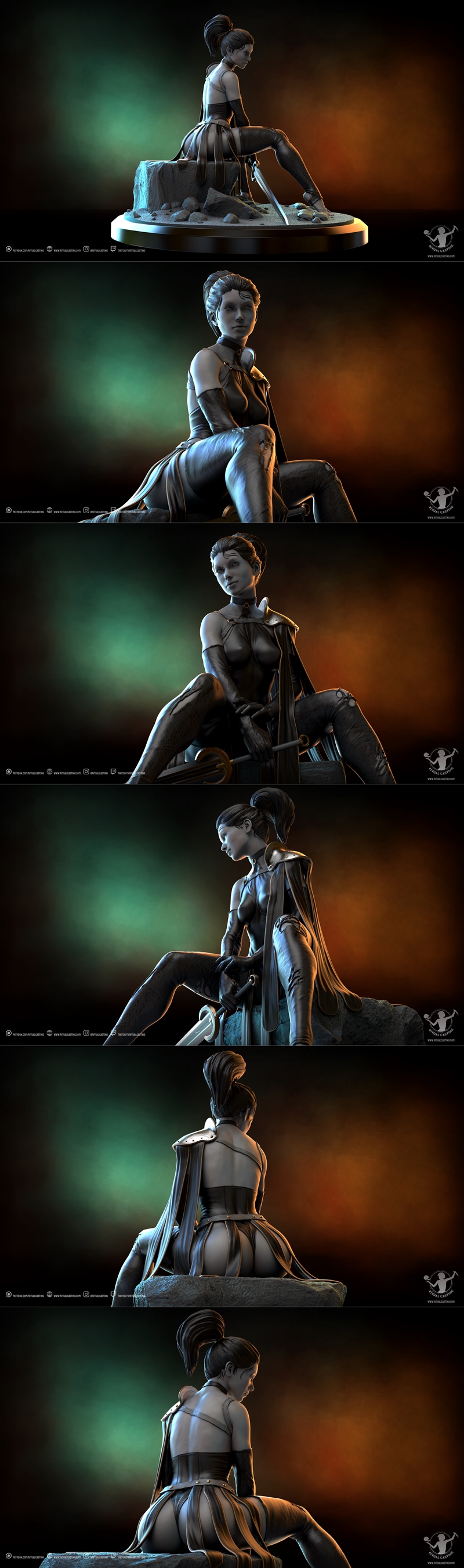 阿尔忒亚3D打印模型|Ritual Casting – Altea – 3D Print Model STL