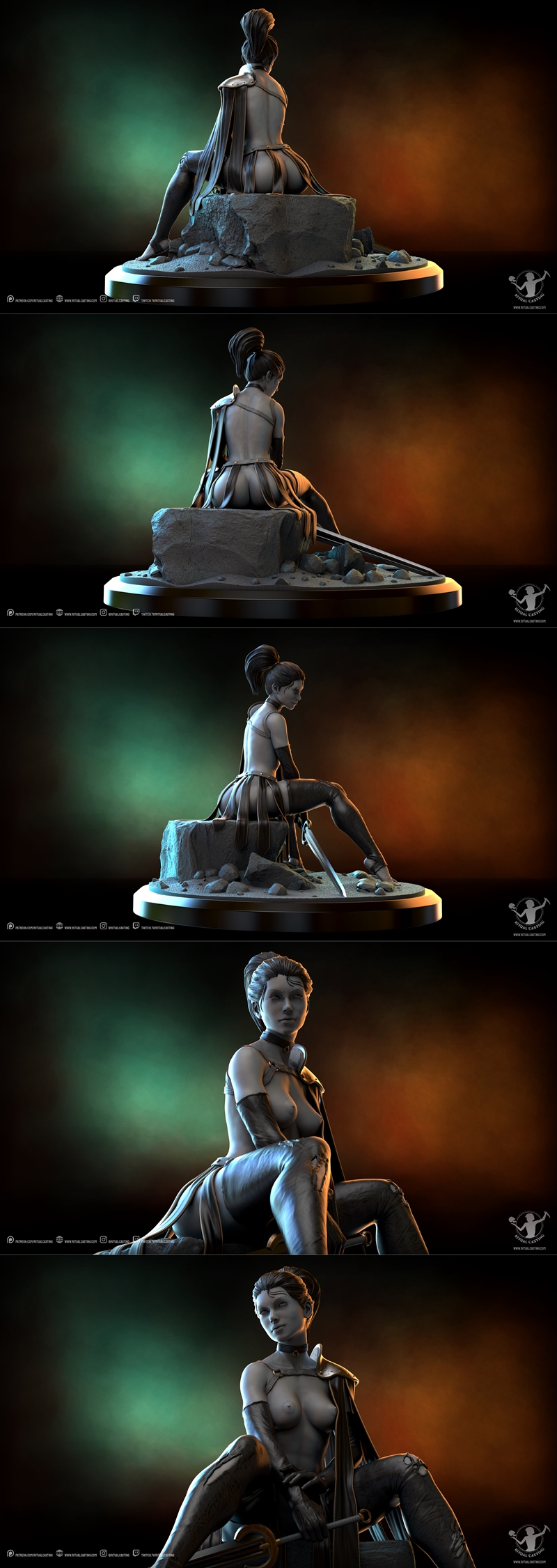 阿尔忒亚3D打印模型|Ritual Casting – Altea – 3D Print Model STL