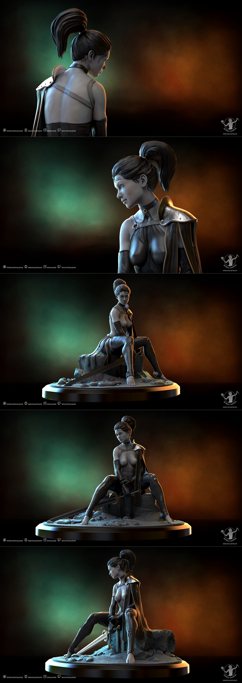 阿尔忒亚3D打印模型|Ritual Casting – Altea – 3D Print Model STL