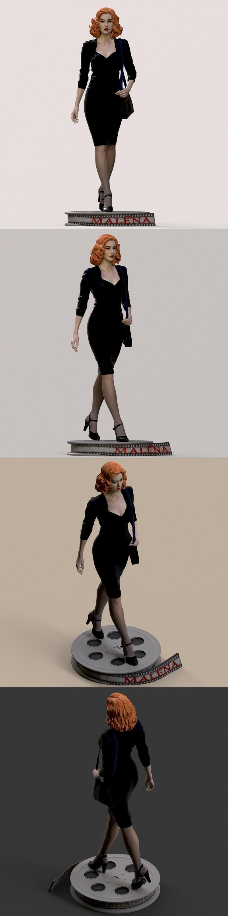 Stepanov工作室打造的《Malena》3D打印模型|Stepanov Sculpts – Malena – 3D Print Model STL