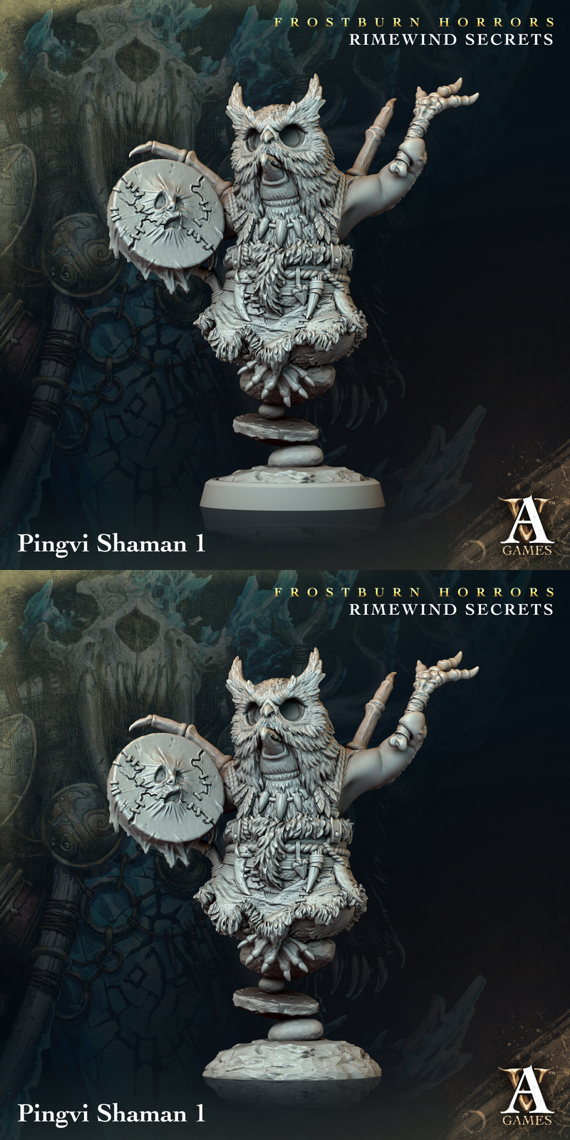Pingvi Shaman 1 - 3D打印冰霜萨满模型|Pingvi Shaman 1 – 3D Print Model