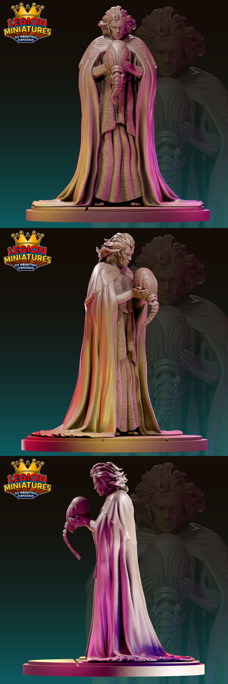 沙人 3D打印模型|Legion Miniatures – Sandman – 3D Print Model