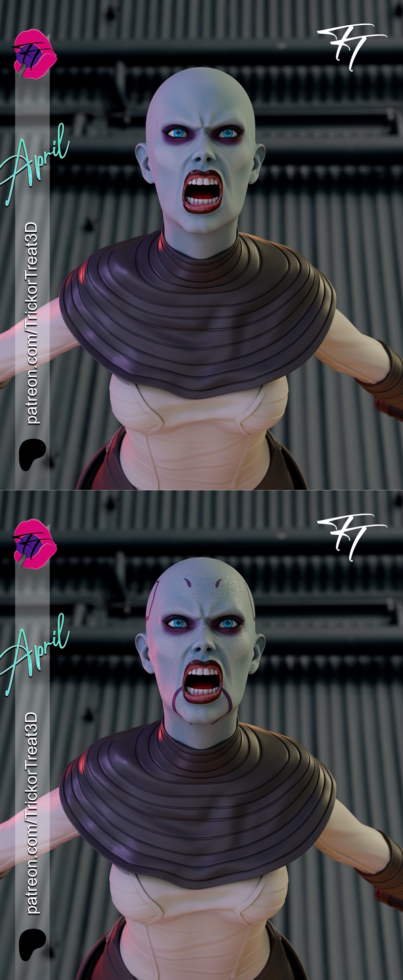 Trick or Treat – Asajj Ventress – 3D Print Model STL