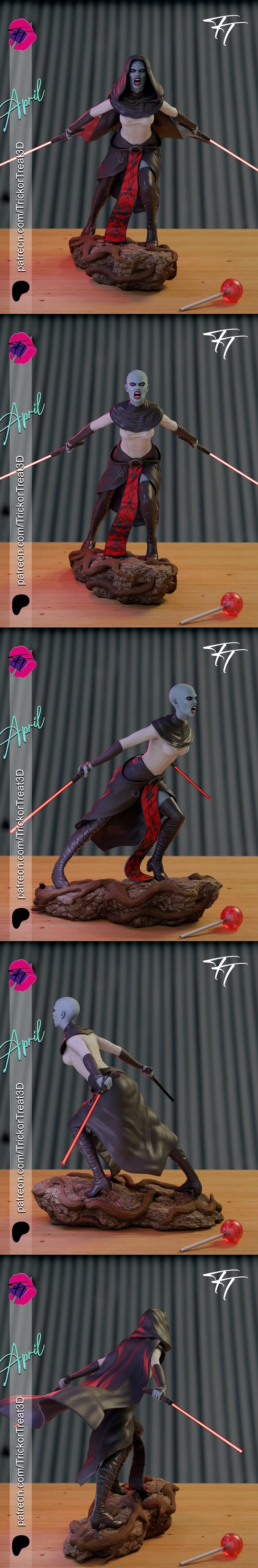 Trick or Treat – Asajj Ventress – 3D Print Model STL