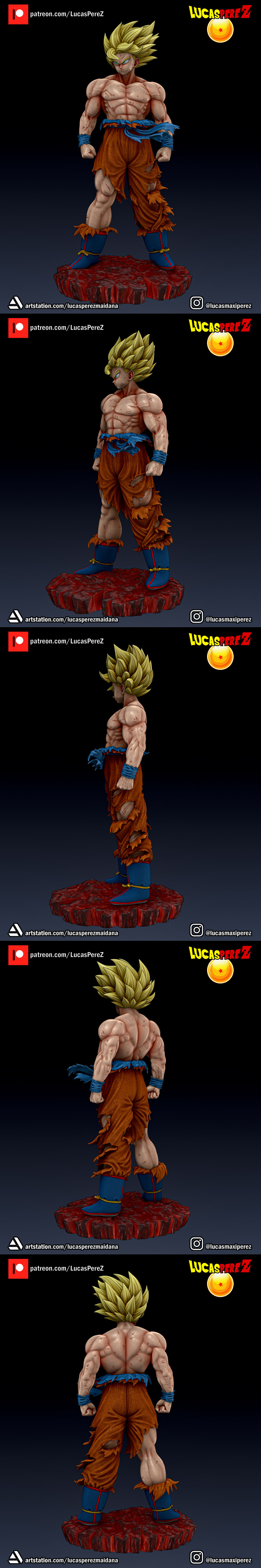 卢卡斯·佩雷斯 3D打印模型：悟空|Lucas Perez – Goku – 3D Print Model