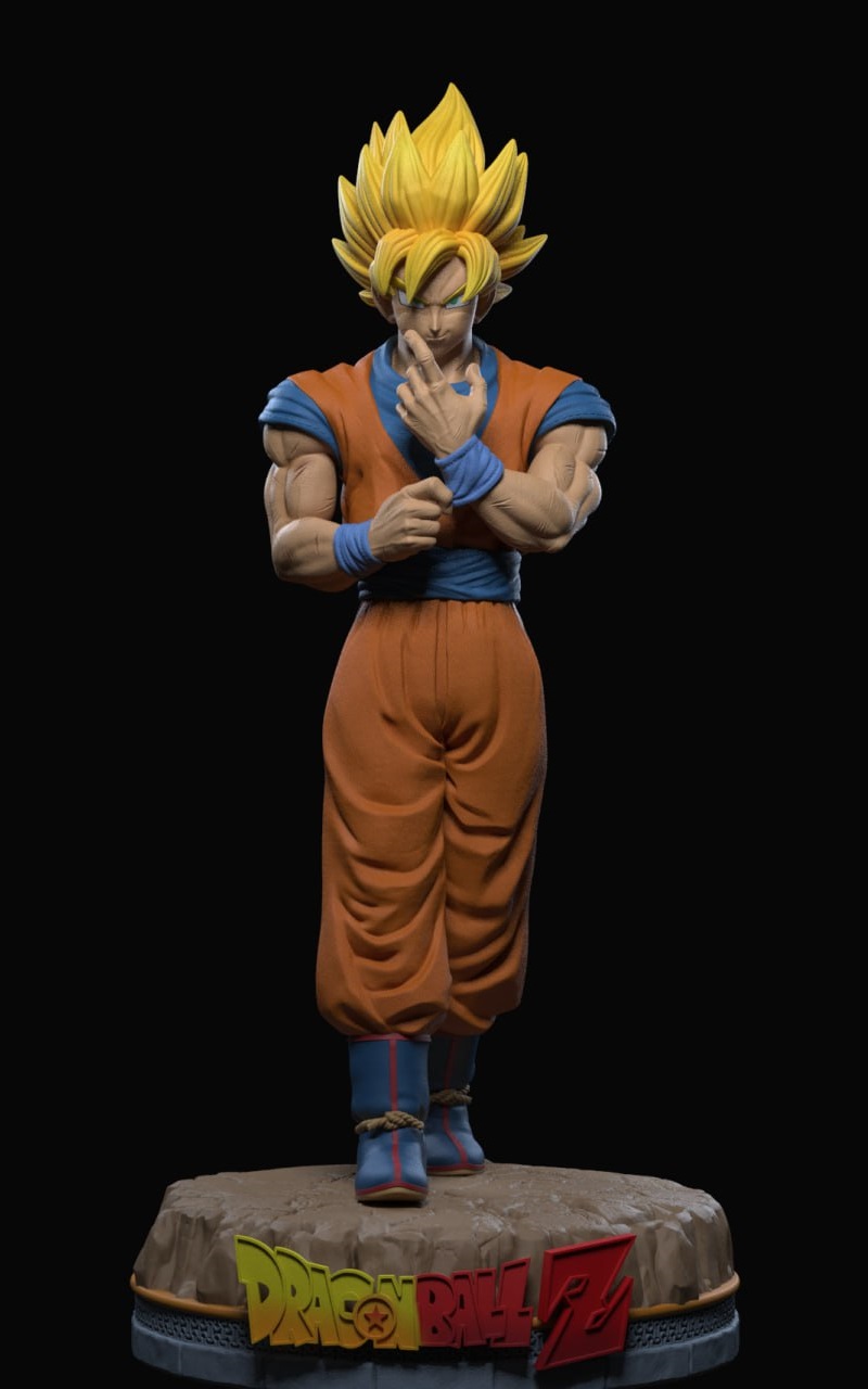 龙珠Z Goku 3D打印模型|Goku – Dragon Ball Z – 3D Print Model