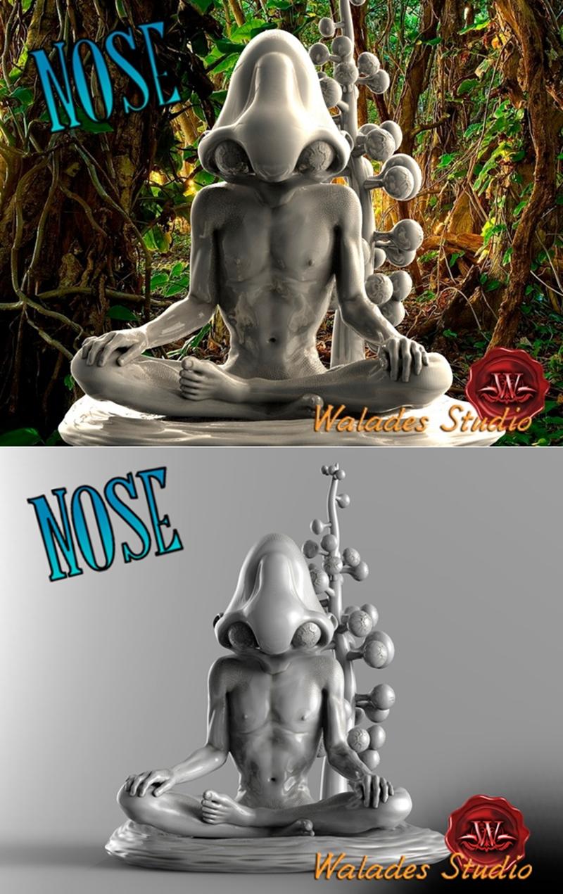 Walades Studio - NOSE - 3D打印模型|Walades Studio – NOSE – 3D Print Model STL
