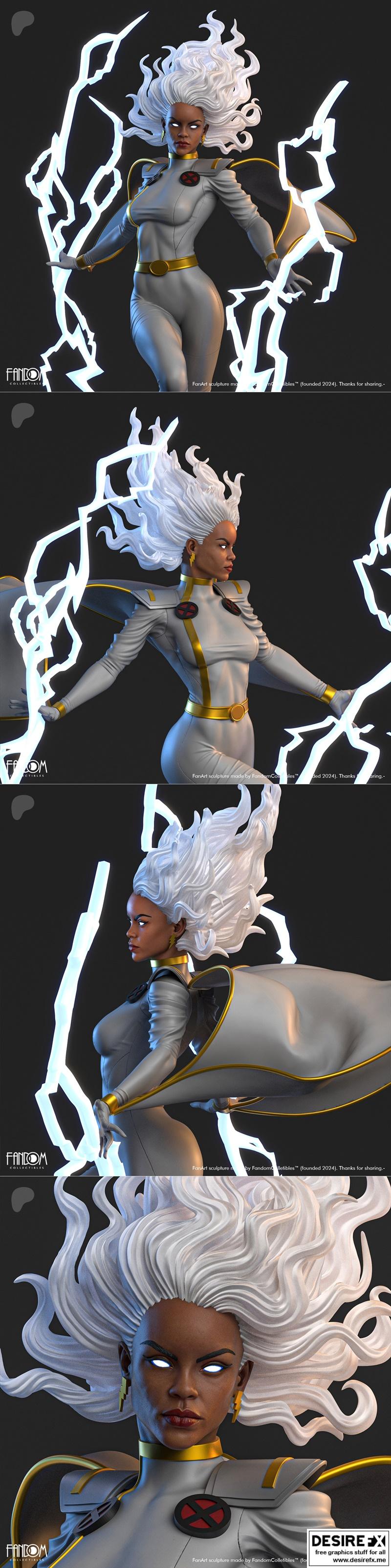 风暴系列3D打印模型|Fandom Collectibles – Storm – 3D Print Model STL
