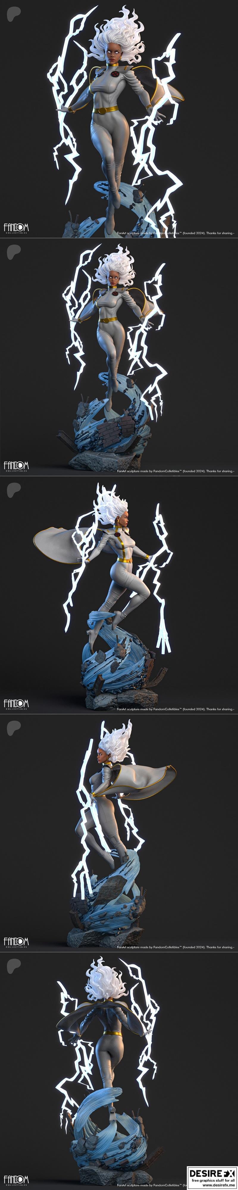 风暴系列3D打印模型|Fandom Collectibles – Storm – 3D Print Model STL