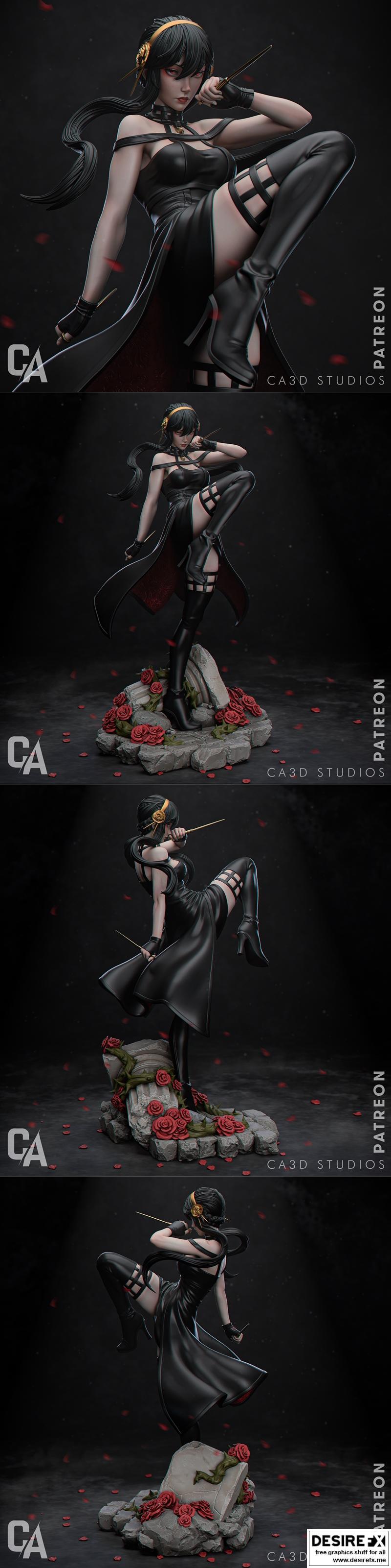 Ca 3D工作室 - 造物者 - 3D打印模型|Ca 3d Studios – Yor Forger – 3D Print Model STL