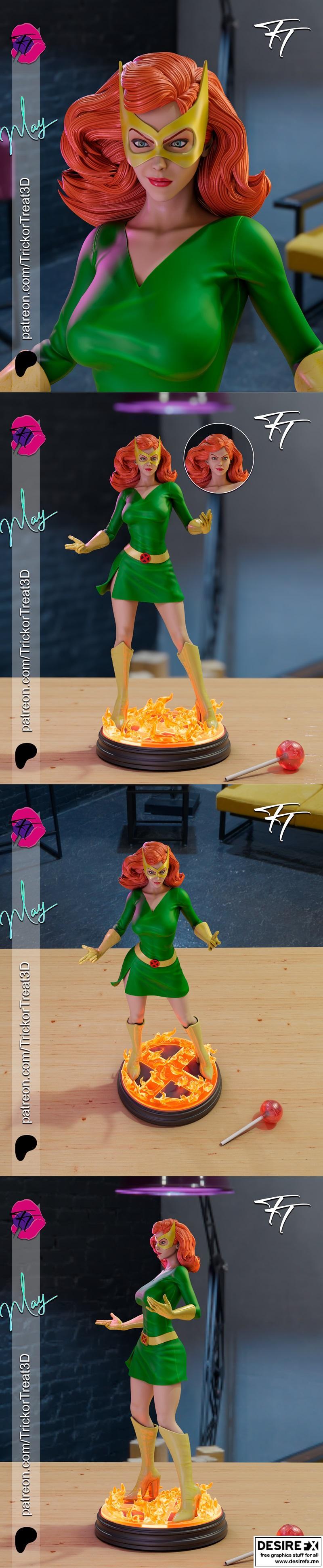 万圣节特辑 - 金刚狼 - 3D打印模型|Trick or Treat – Jean Grey – 3D Print Model STL