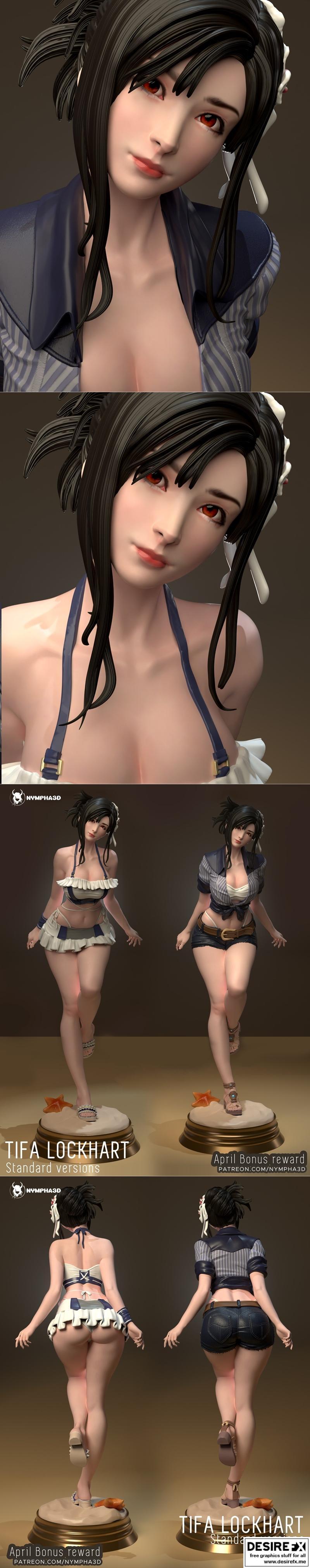 Nympha - Tifa Lockhart 3D打印模型|Nympha – Tifa Lockhart – 3D Print Model STL