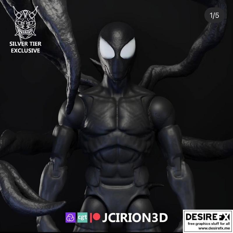 共生体蜘蛛侠 3D打印模型|Symbiote Spiderman – 3D Print Model STL