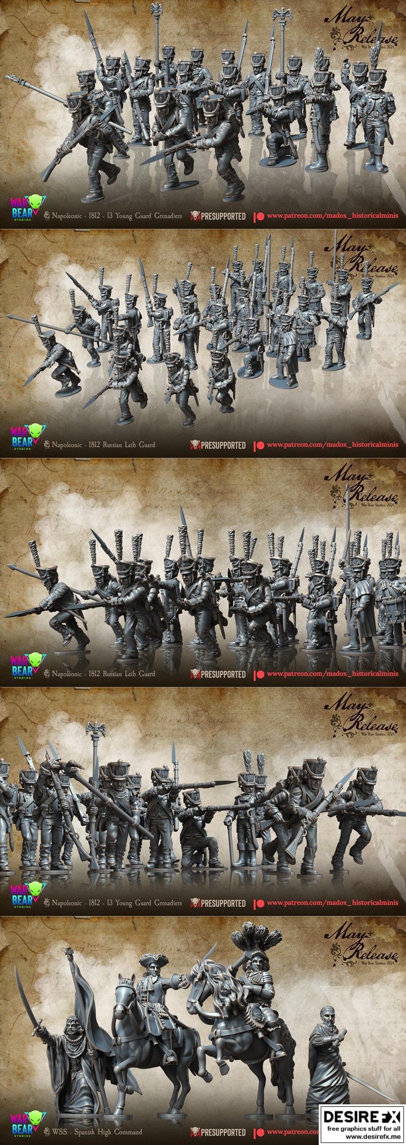 Madox历史系列——马刀与火枪2024款 3D打印模型|Madox Historical – Horse & Musket May 2024 – 3D Print Model STL