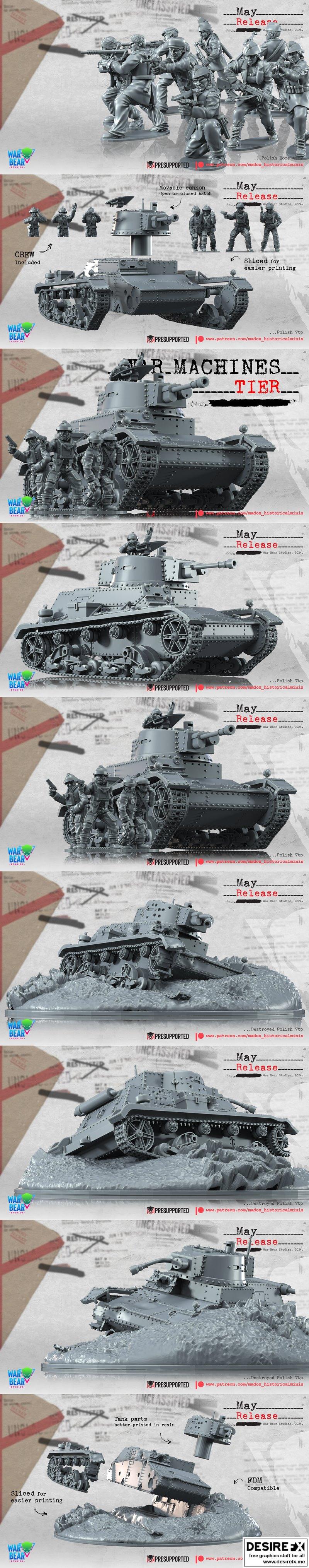 Madox 二战历史模型 3D打印 STL|Madox – Historical WWII May 2024 – 3D Print Model STL