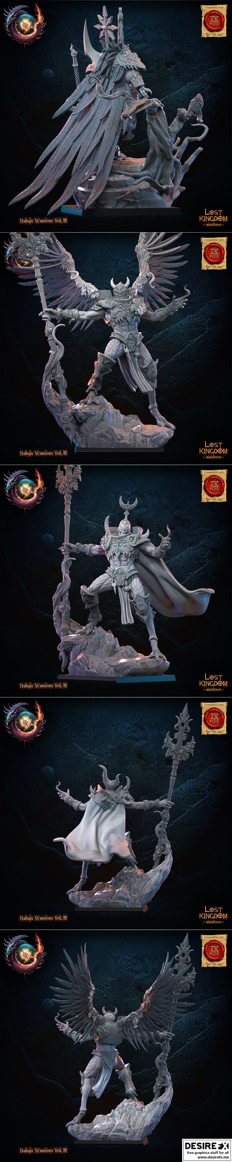 努库贾战士3D打印模型（努库贾 warriors）|Lost Kingdom Miniatures – Nukuja Warriors Vol.3 April 2024 – 3D Print Model STL