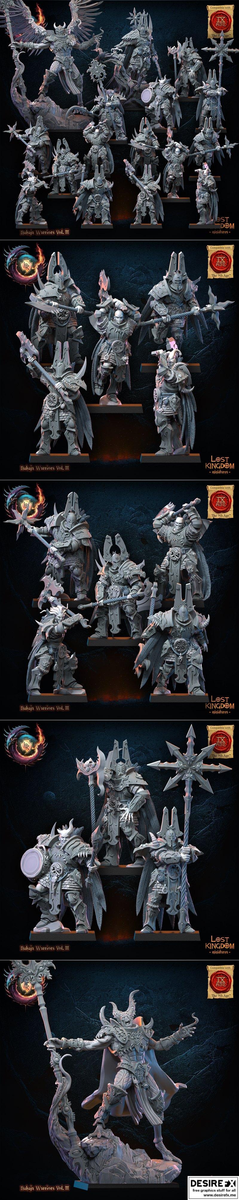 努库贾战士3D打印模型（努库贾 warriors）|Lost Kingdom Miniatures – Nukuja Warriors Vol.3 April 2024 – 3D Print Model STL