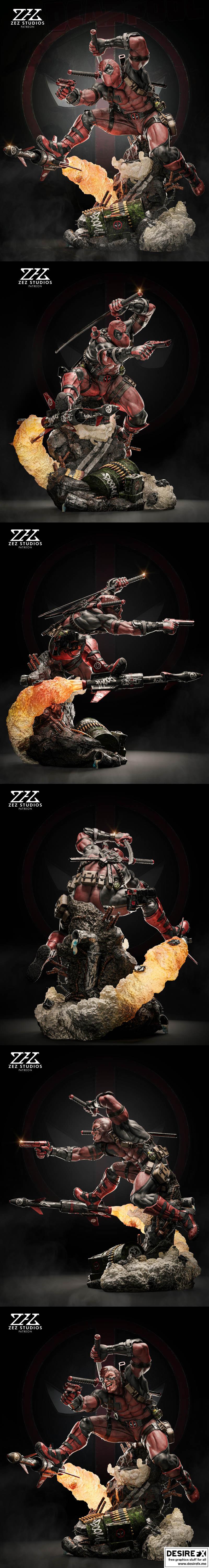 死侍 3D打印模型|Deadpool – 3D Print Model