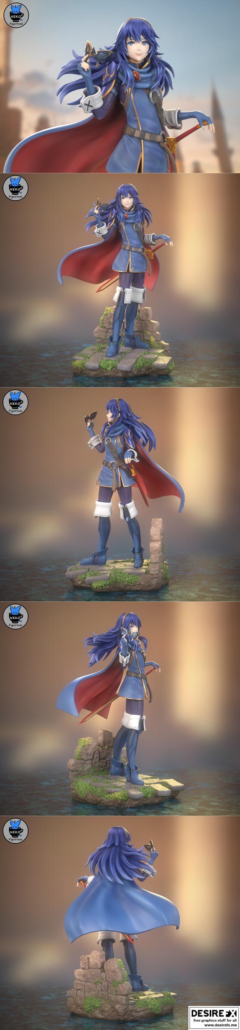 3D打印模型： lucina玩偶|Neko Figurines – Lucina – 3D Print Model STL