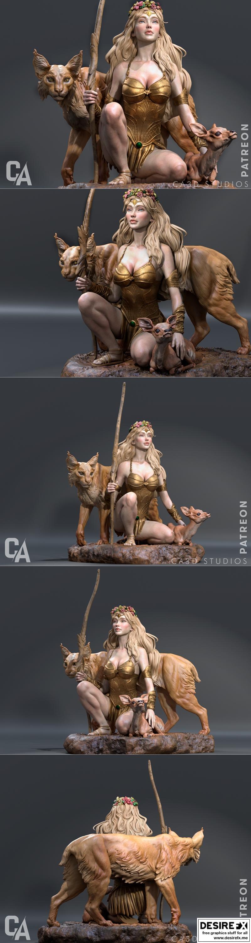 Ca 3D工作室 - 阿尔忒弥斯 - 3D打印模型|Ca 3d Studios – Artemis – 3D Print Model STL