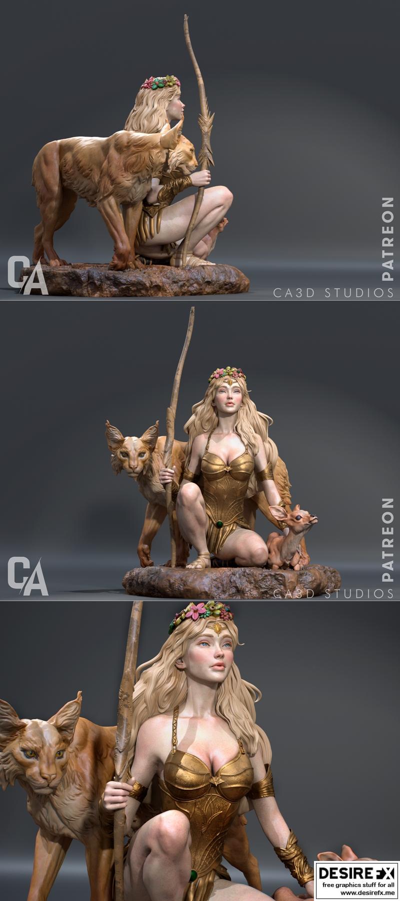 Ca 3D工作室 - 阿尔忒弥斯 - 3D打印模型|Ca 3d Studios – Artemis – 3D Print Model STL
