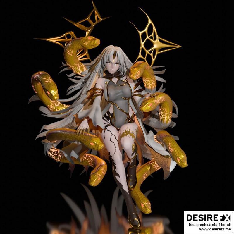 火纹 Gullveig 3D打印模型|Gullveig Fire Emblem – 3D Print Model STL