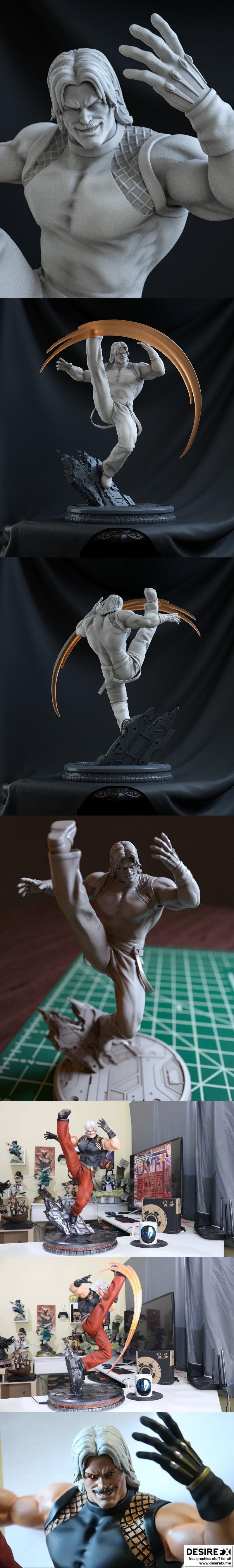胡格——格斗王者——3D打印模型|Rugal – King of Fighters – 3D Print Model