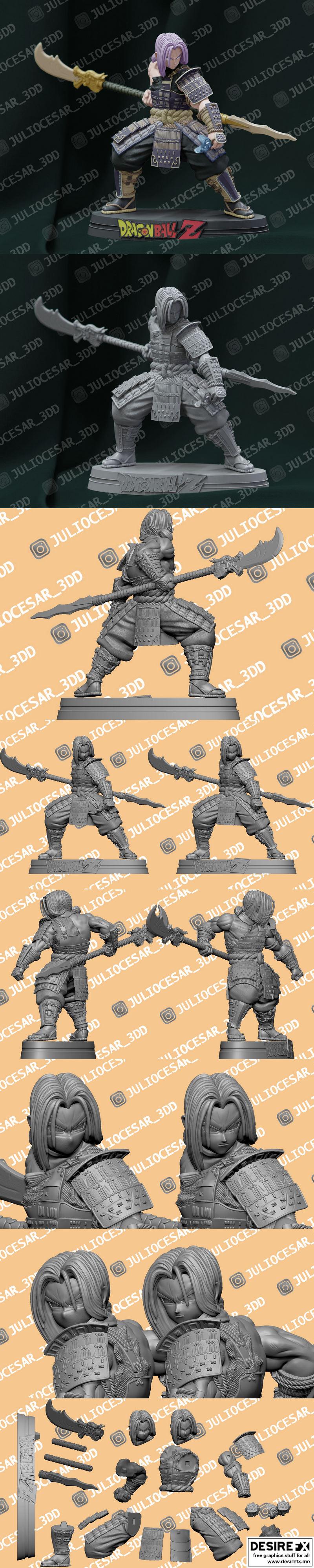 龙珠斗神-特兰克斯-3D打印模型|Dragon Ball Shogun – Trunks – 3D Print Model