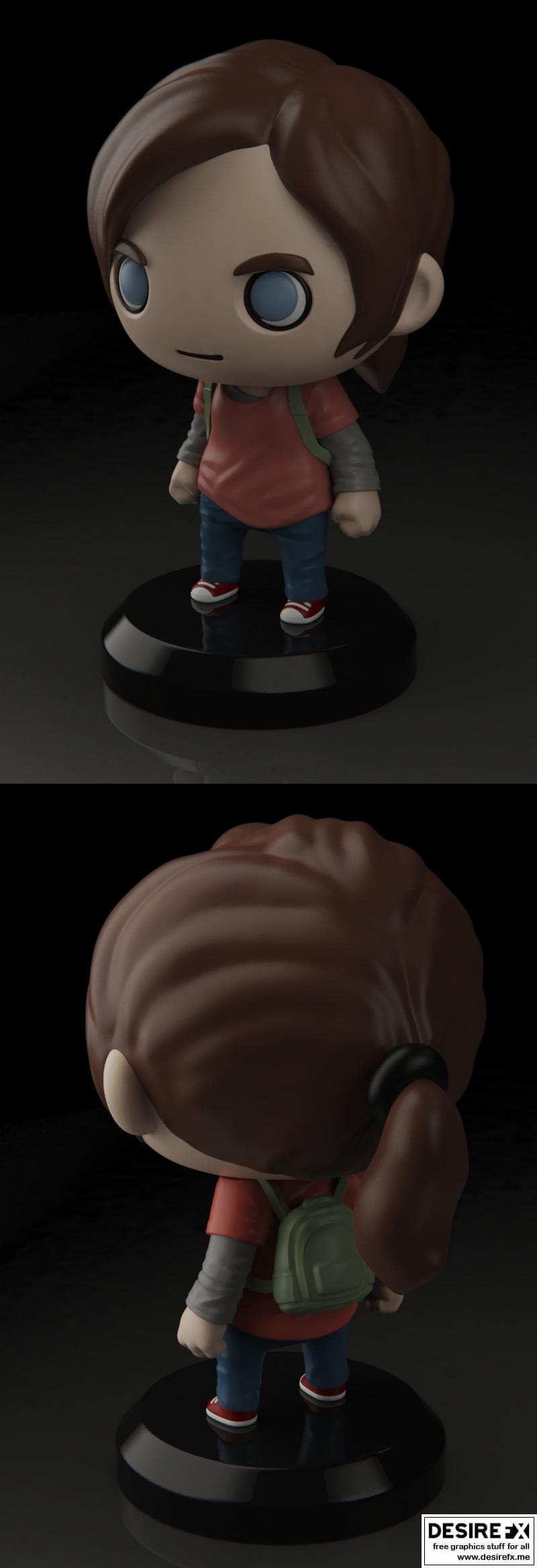 PlaKit Ellie 3D打印模型|PlaKit – The Last of Us – Ellie – 3D Print Model